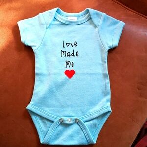 NWOT Customizable Onesie "Love Made Me"